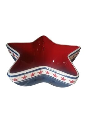 Sonoma Red White And Blue Star-Shaped  Dish